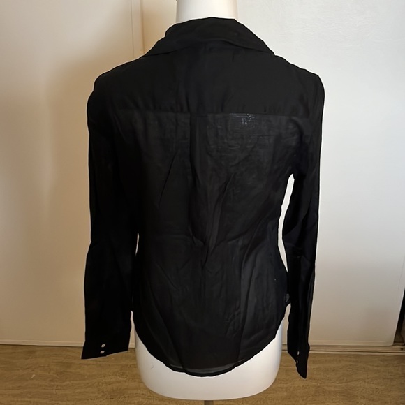 NWT Black Bebe button up Top - Picture 5 of 5